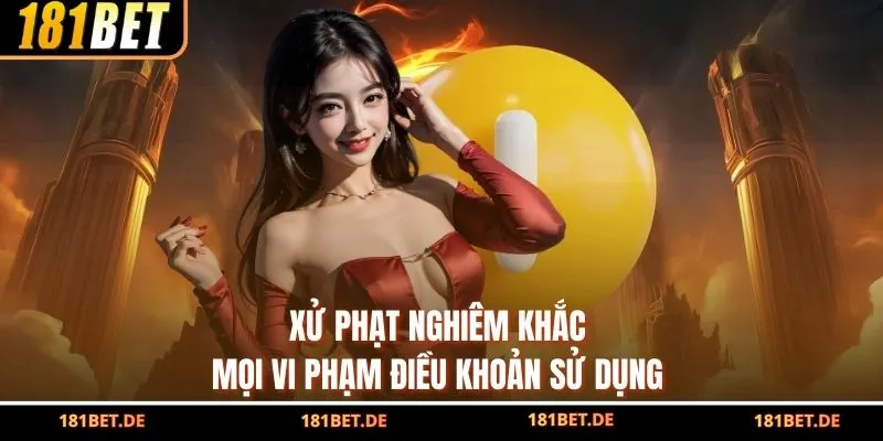 Xử phạt nghiêm khắc mọi vi phạm điều khoản sử dụng 